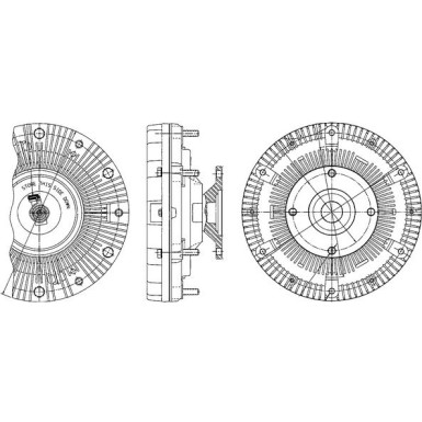 CFC 201 000P Kupplung, Kühlerlüfter BEHR *** PREMIUM LINE ***