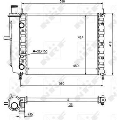 58016 Kühler, Motorkühlung 58016 Kühler, Motorkühlung