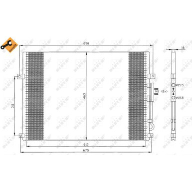 35275 Kondensator, Klimaanlage EASY FIT 35275 Kondensator, Klimaanlage EASY FIT