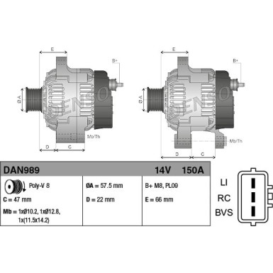 Denso | Generator | DAN599