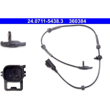 24.0711-5438.3 Sensor, Raddrehzahl 24.0711-5438.3 Sensor, Raddrehzahl