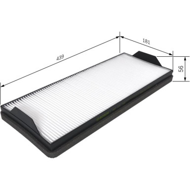 BOSCH 1 987 431 168 Innenraumfilter BOSCH 1 987 431 168 Innenraumfilter