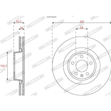 DDF2810C-1 Bremsscheibe PREMIER