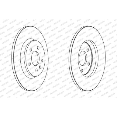Ferodo | Bremsscheibe | DDF1666C Ferodo | Bremsscheibe | DDF1666C