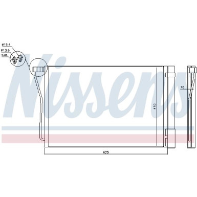 Nissens | Kondensator, Klimaanlage | 940418