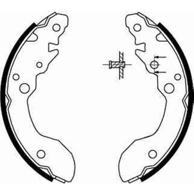 GS8671 Bremsbackensatz GS8671 Bremsbackensatz