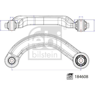 FEBI BILSTEIN 184608 Querlenker, Lenker, Radaufhängung