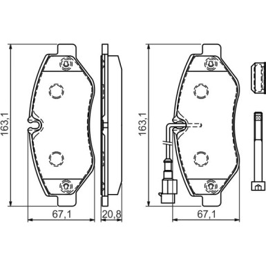 0 986 494 334 Bremsbelagsatz, Scheibenbremse