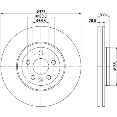 Hella | Bremsscheibe | 8DD 355 125-471