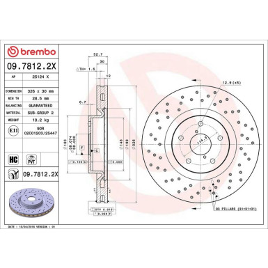 Brembo | Bremsscheibe | 09.7812.2X