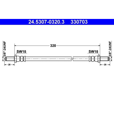 24.5307-0320.3 Bremsschlauch