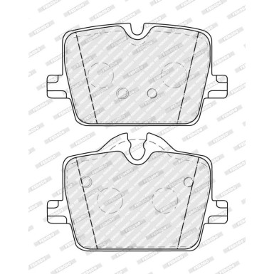 Ferodo | Bremsbelagsatz, Scheibenbremse | FDB5340