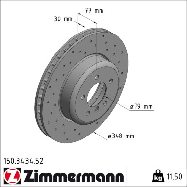 150.3434.52 Bremsscheibe SPORT Z