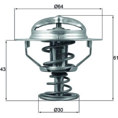 TX 178 78D Thermostat, Kühlmittel BEHR