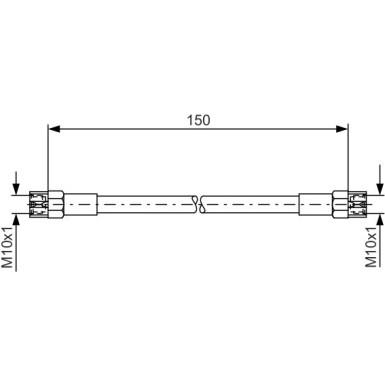 BOSCH | Bremsschlauch | 1 987 476 143
