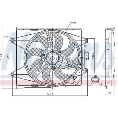 85744 Lüfter, Motorkühlung 85744 Lüfter, Motorkühlung
