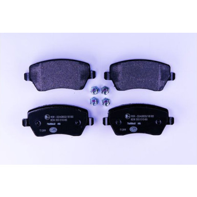 Hella | Bremsbelagsatz, Scheibenbremse | 8DB 355 010-851
