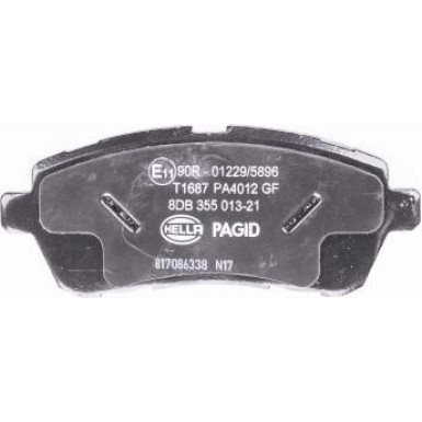 Hella Pagid | Bremsbelagsatz, Scheibenbremse | 8DB 355 013-211