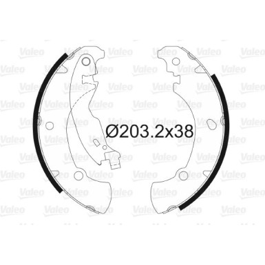 562649 Bremsbackensatz