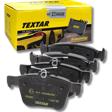 TEXTAR 2500801 Bremsbeläge nicht für Verschleißwarnanzeiger vorbereitet