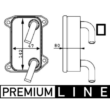 Mahle | Ölkühler, Motoröl | CLC 40 000P