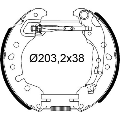 554988 Bremsbackensatz