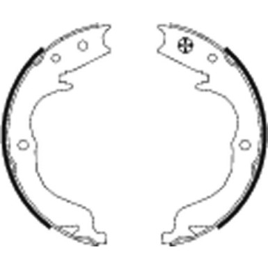 91068300 Bremsbackensatz, Feststellbremse