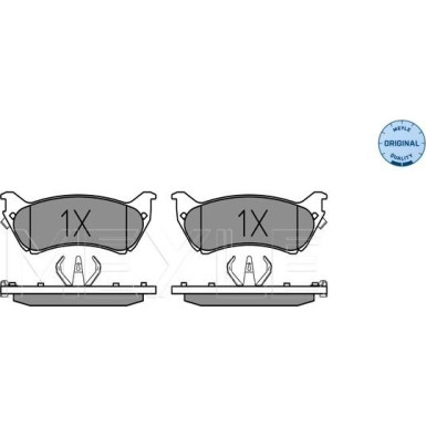 Meyle Bremsbelagsatz, Scheibenbremse MEYLE-ORIGINAL: True to OE 025 231 8917/W