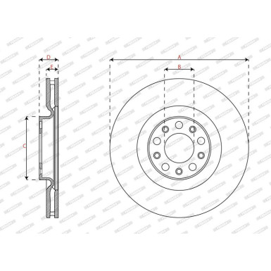 DDF3052C Bremsscheibe PREMIER DDF3052C Bremsscheibe PREMIER