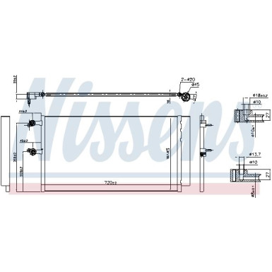 Nissens | Kondensator, Klimaanlage | 940743