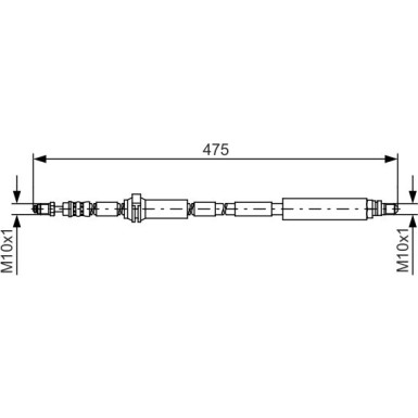BOSCH | Bremsschlauch | 1 987 481 449