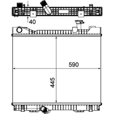 Mahle | Kühler, Motorkühlung | CR 1045 000P