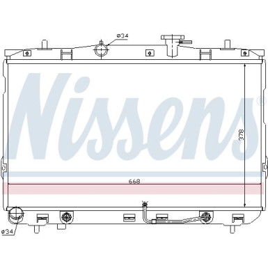 Nissens | Kühler, Motorkühlung | 67489