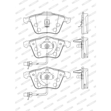 Ferodo Bremsbelagsatz, Scheibenbremse PREMIER ECO FRICTION FDB1407