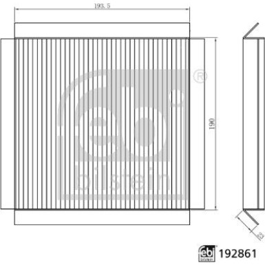 192861 Filter, Innenraumluft