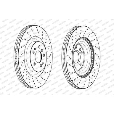 Ferodo | Bremsscheibe | DDF2202C-1
