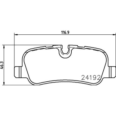 8DB 355 011-981 Bremsbelagsatz, Scheibenbremse