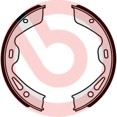 Brembo | Bremsbackensatz, Feststellbremse | S 65 504