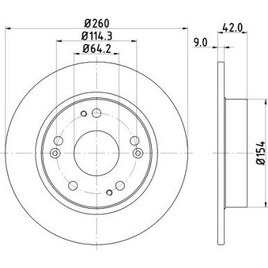 Hella | Bremsscheibe | 8DD 355 118-991