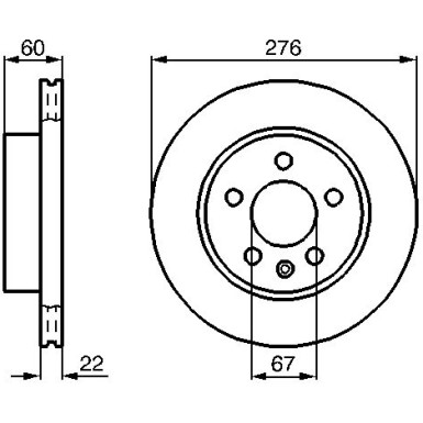 0 986 479 B53 Bremsscheibe 0 986 479 B53 Bremsscheibe
