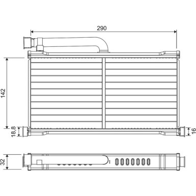 811570 Wärmetauscher, Innenraumheizung