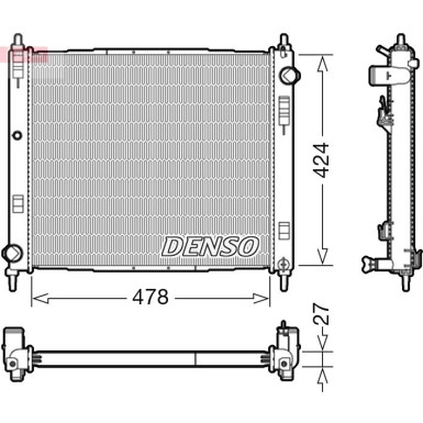 Denso | Kühler, Motorkühlung | DRM46044