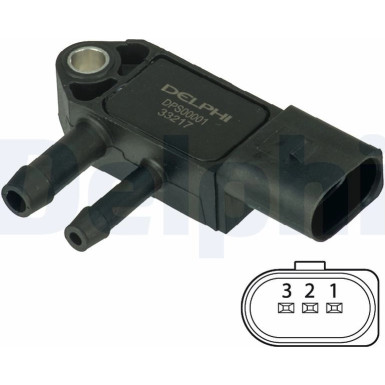 Delphi | Sensor, Abgasdruck | DPS00001