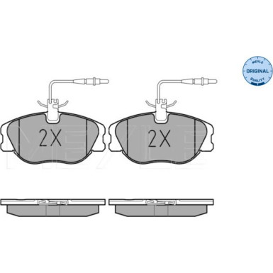 Meyle Bremsbelagsatz, Scheibenbremse MEYLE-ORIGINAL: True to OE 025 218 0119/W