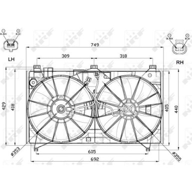 47566 Lüfter, Motorkühlung 47566 Lüfter, Motorkühlung
