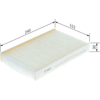 BOSCH 1 987 432 247 Innenraumfilter FILTER+pro BOSCH 1 987 432 247 Innenraumfilter FILTER+pro