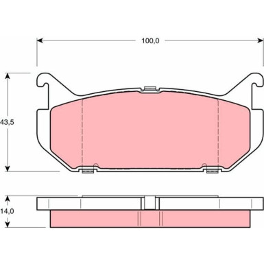 GDB1140 Bremsbelagsatz, Scheibenbremse