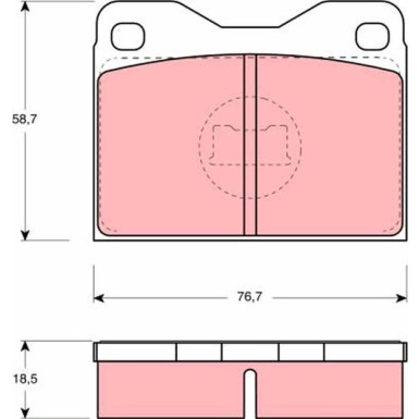 TRW | Bremsbelagsatz, Scheibenbremse | GDB279 TRW | Bremsbelagsatz, Scheibenbremse | GDB279