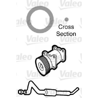 Valeo | Dichtung, Kühlmittelrohrleitung | 509746