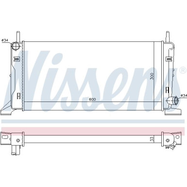 Nissens | Kühler, Motorkühlung | 621541